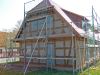 Bauernhaus, Innenwanddämmung mit Holzweichfaserplatten